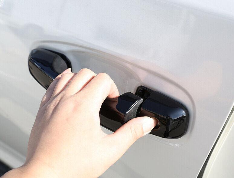 for Lexus GX460 2010-22 Glossy Black Side Door Handle Cover Trim W/ for Smart Hole