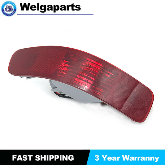 1X Left Rear Bumper Reflector Light W/bulbs for Mitsubishi Outlander 2007-2012