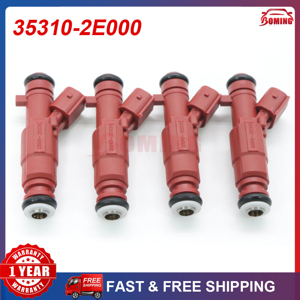 Set 4 for Hyundai for Elantra 1.8L 2011-2013 353102E000 35310-2E000 Fuel Injectors