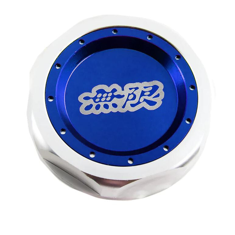 Blue engine oil filler cap for JDM Mugen engines, suitable for Honda for Civic Jazz CR-V for Acura