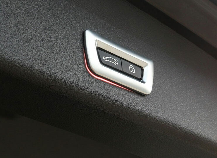 for BMW X1 F48 2016-2022 ABS Silver Tailgate Rear Door Button Molding Cover Trim
