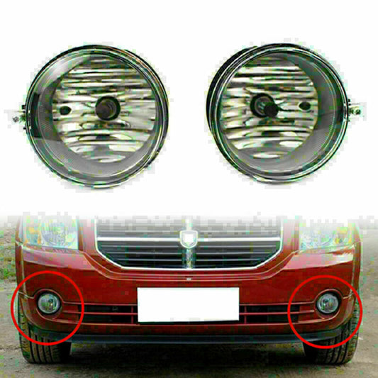 2X Fog Driving Light Lamp 4805857AA Clear Lens for Chrysler for Dodge for Jeep Car SUV