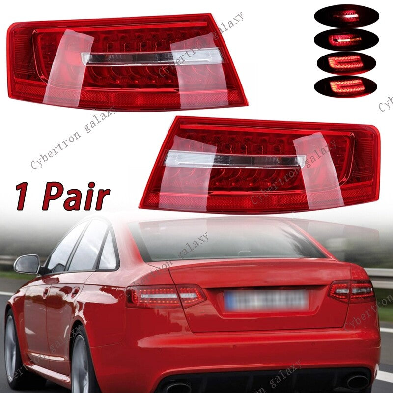 LeftRight Side Tail Lights for Audi A6 C6 S6 Quattro RS6 Saloon Sedan 2009-2011