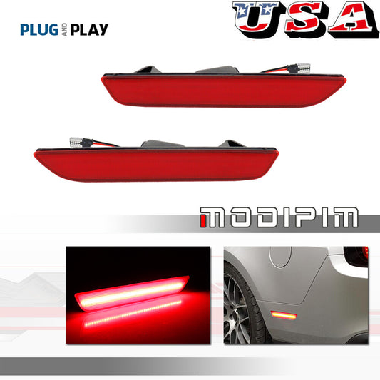 Bright red rear fender marking LED lights for the 2010 for Ford for Mustang - 14, red lens