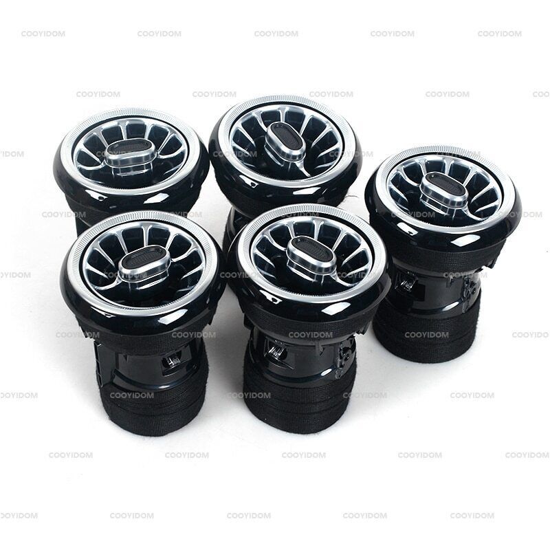 5-Piece LED Front AC Air Vent Socket Turbo Trim Kit for Audi TT 2007-2014