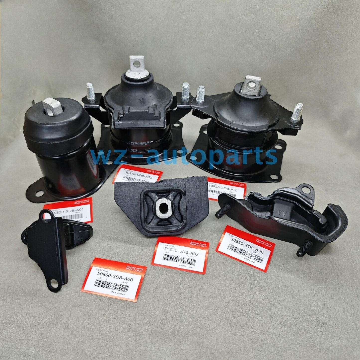 Equipment Manufacturer ( ) 6-Piece Engine Mount Kit for 2003-2007 for Honda Accord V6 3.0L Automatic Transit - new