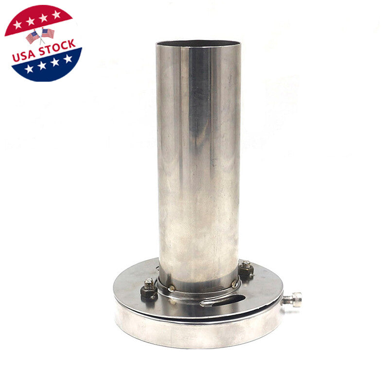 Universal 3.5-inch removable stainless steel muffler insert for automotive exhaust tips