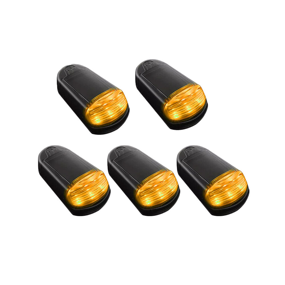 5pcs Solar Powered Cab Lights Cab Roof Lights for Dodge for Ram Pickup Trucks 03-18