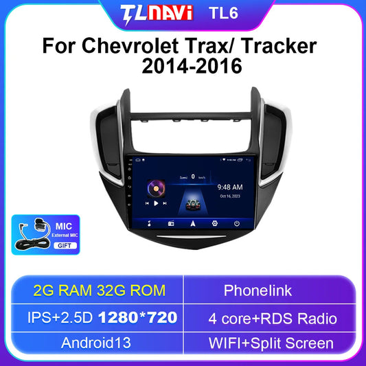 Screen Car Multimedia System for Chevrolet Trax Tracker GPS Radio Navigation