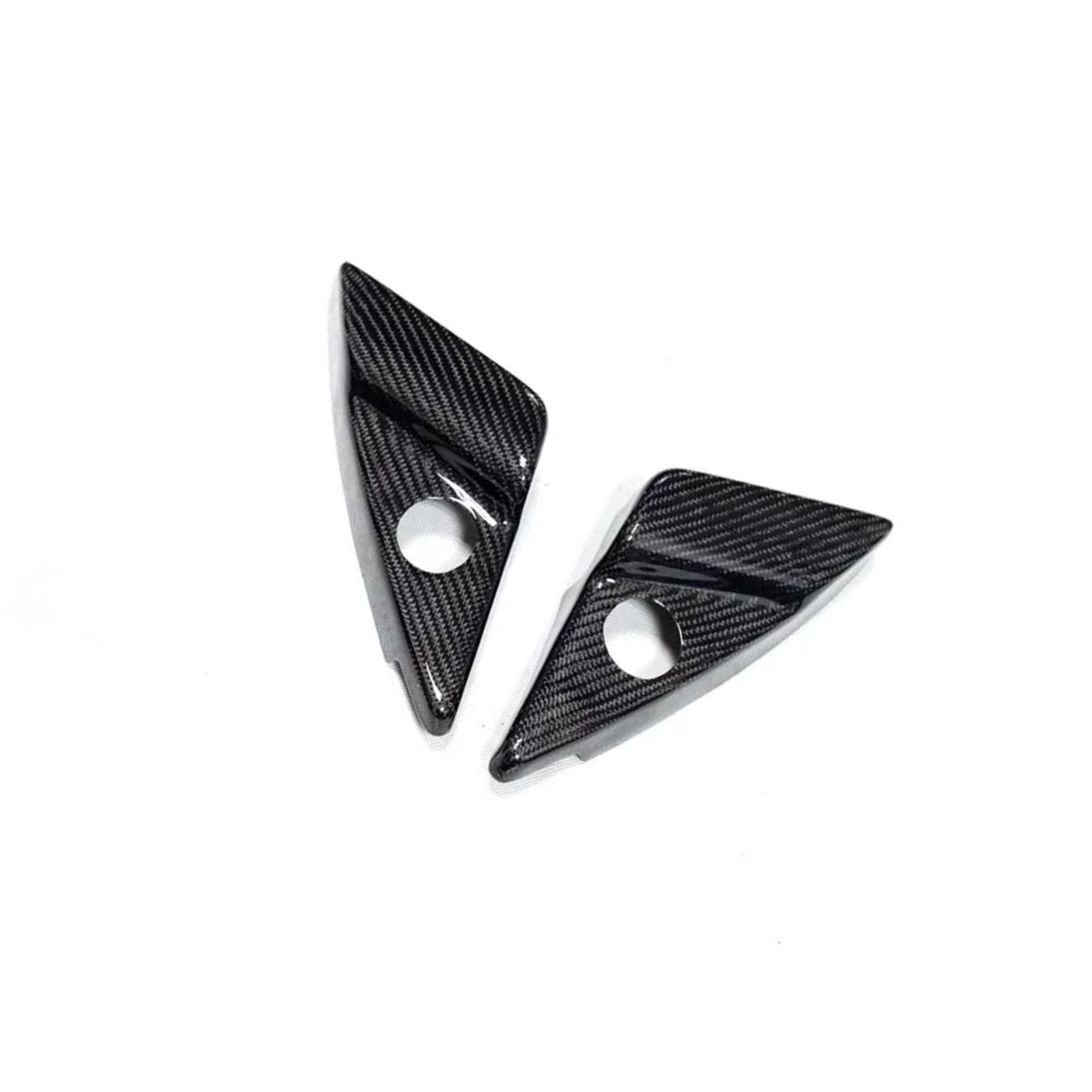 Carbon Fiber A Pillar Speaker Panel Cover Trim fit for Maserati GranTurismo 08-16 AT