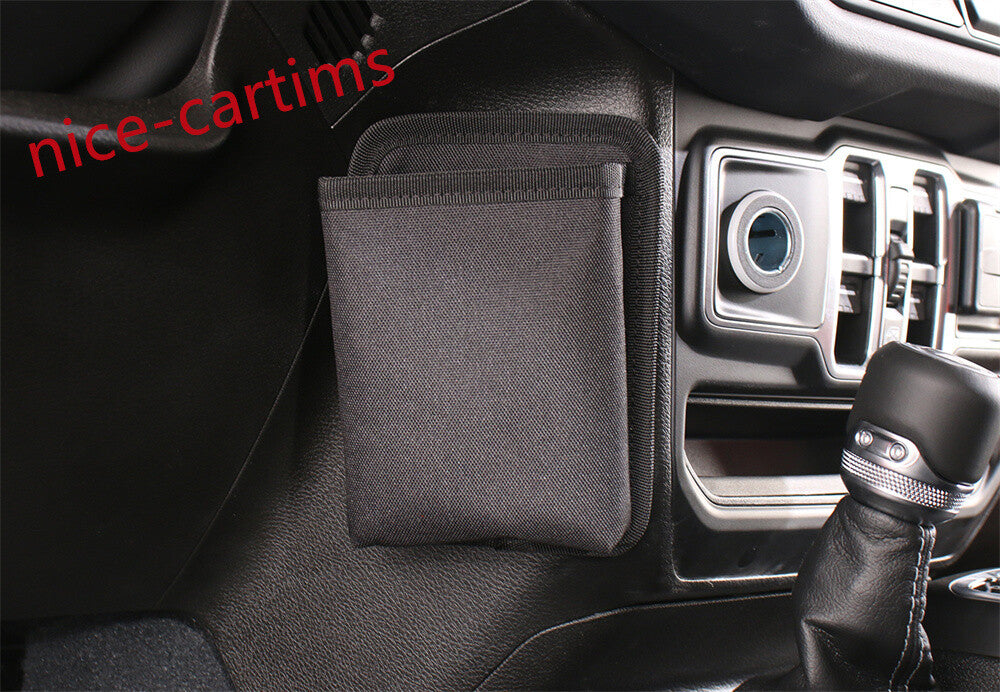 Black Gear Shift Mobile Phone Storage Bag Holder for Jeep for Wrangler JK JL JT 07+