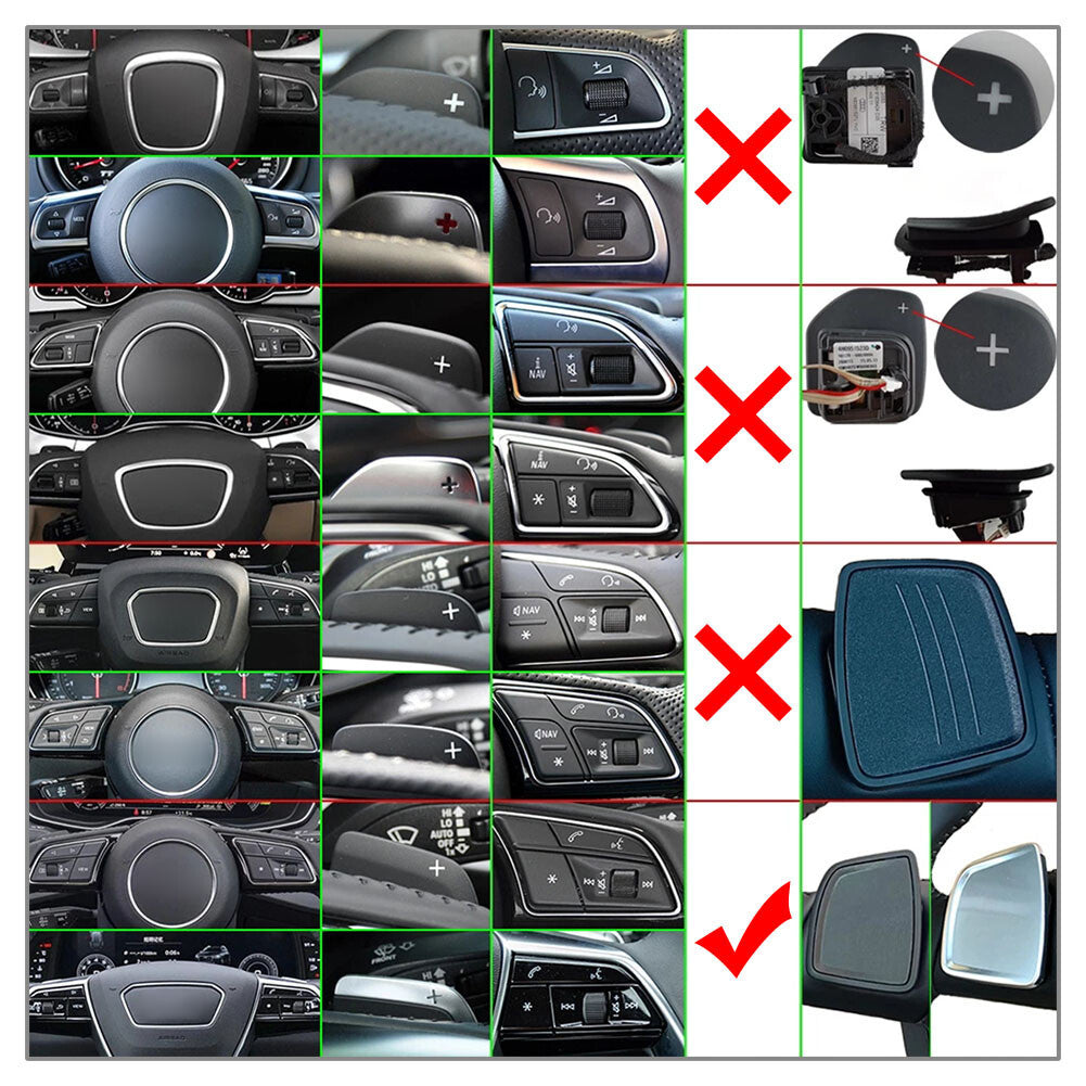 Steering Wheel Shift Paddle Extension for Audi A3 A4 A5 A7 Q3 Q7 S4 S5 S8