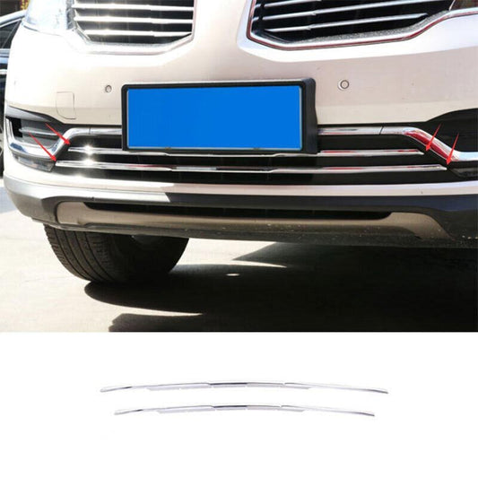 Fit for Lincoln MKX 2016-2018 Cover Trim Front Grille Grill Strips ABS Chrome