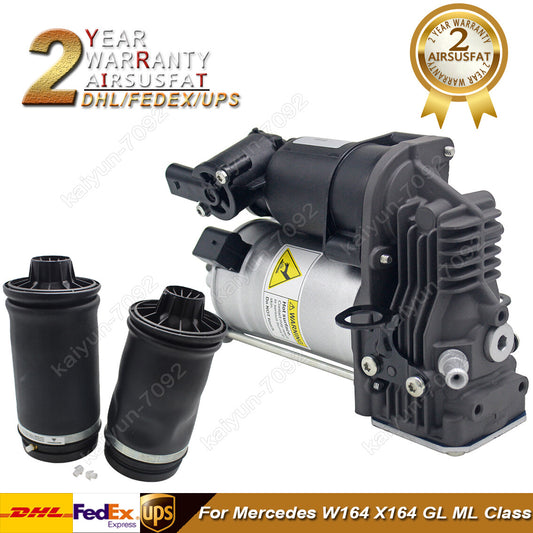 Air Suspension Compressor Ride Pump Air Spring Bag for Mercedes GL ML-Class W164