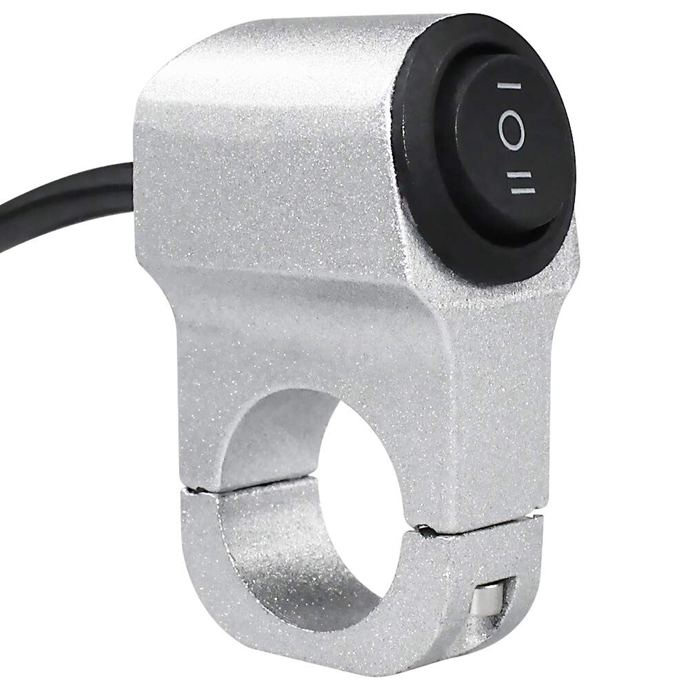 7/8 Inch Motorcycle ATV 12 V Handlebar Light Switch, 3 Positions On/Off/One Butt