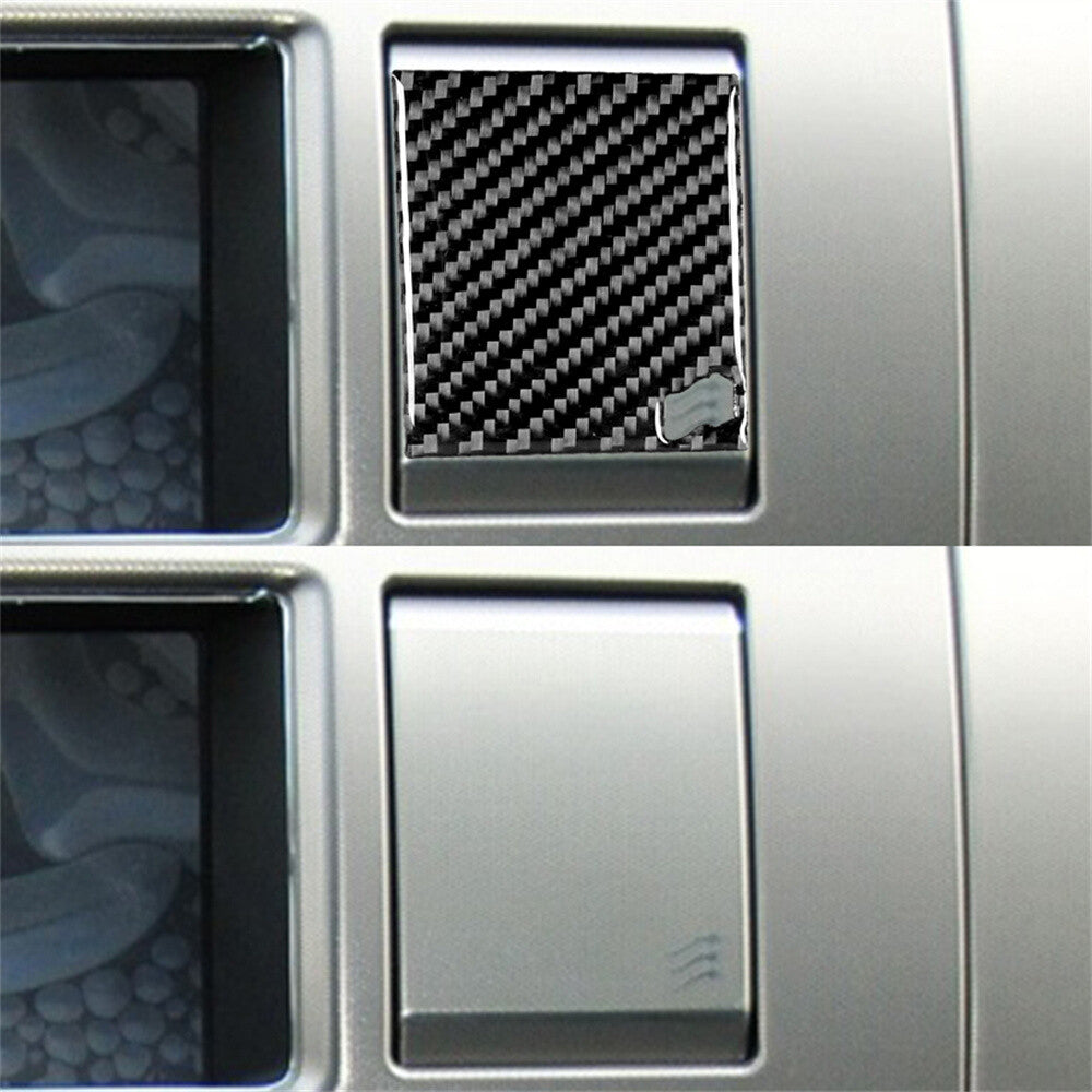 Carbon Fiber Central Control Vent Panel Decorative Cover for Jaguar XF 2009-2011