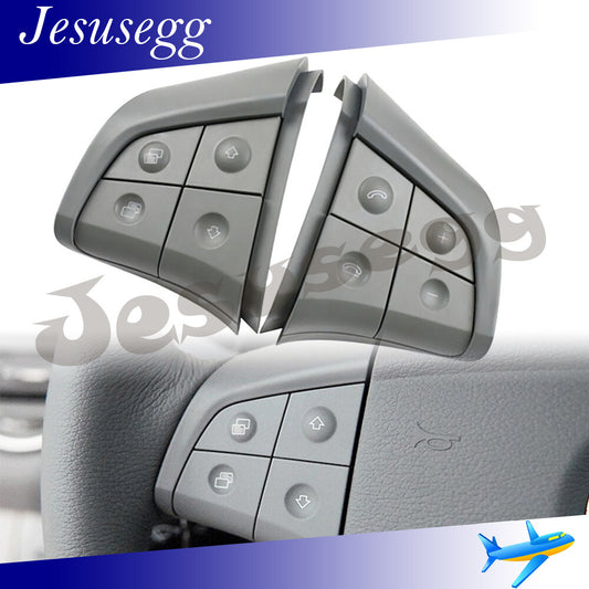 Qty 2 Steering Wheel Switch 4 Button Gray Fit for Mercedes-Benz W164 W251 W245