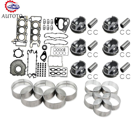 AJ126 Engine Gasket Set - Piston Rings LR062617 CON ROD BEARING for Range Rover