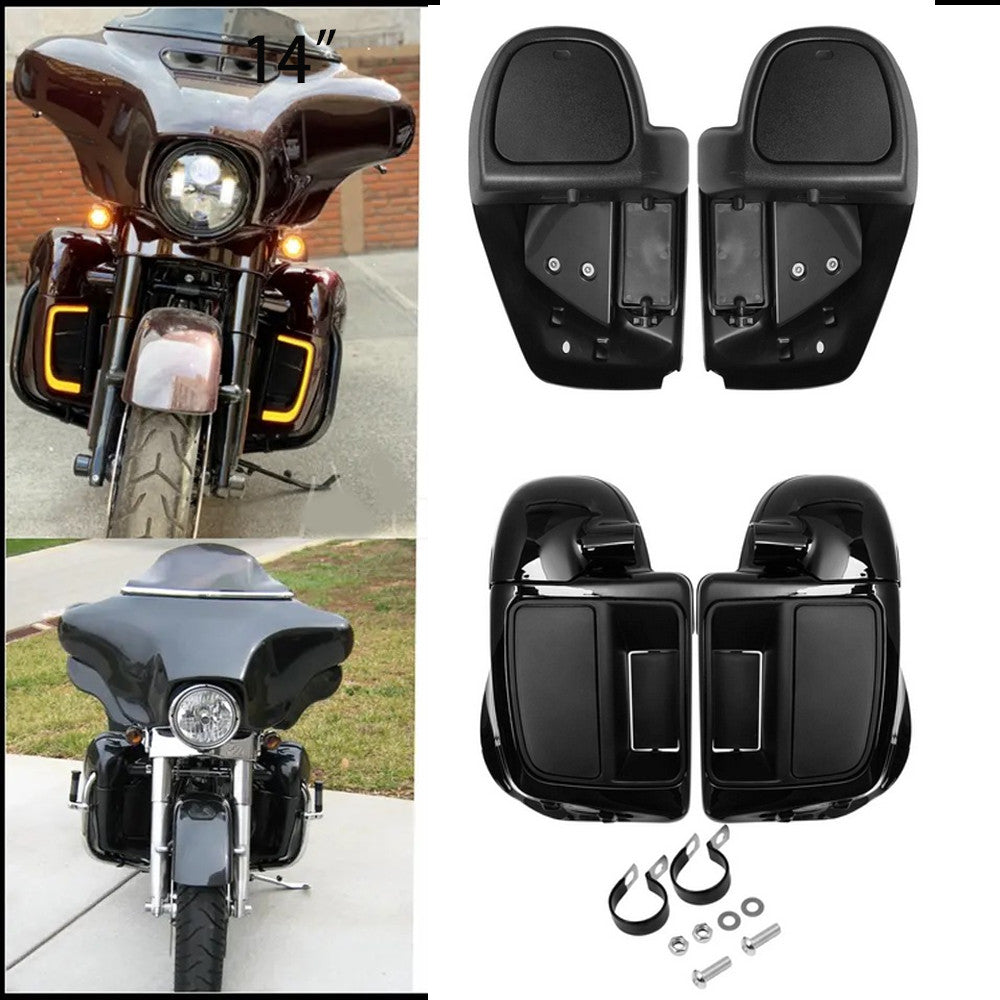Lower Vented Leg Fairings Cap Glove Box for Harley Touring Electra Street Glide