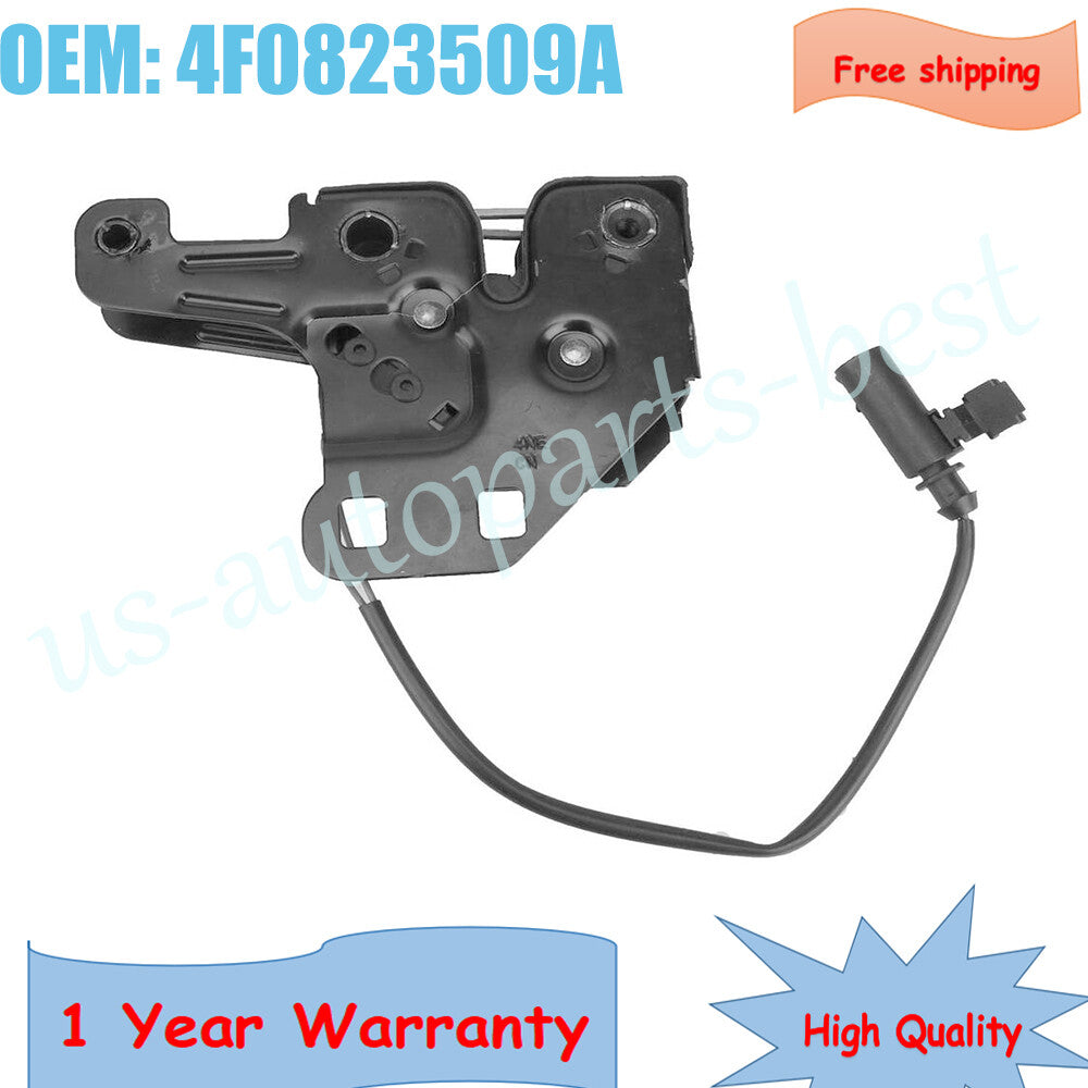 New Latch Hood Lid Lock w/ Switch for Audi A6 S6 C6 R8 RS6 4F0823509A