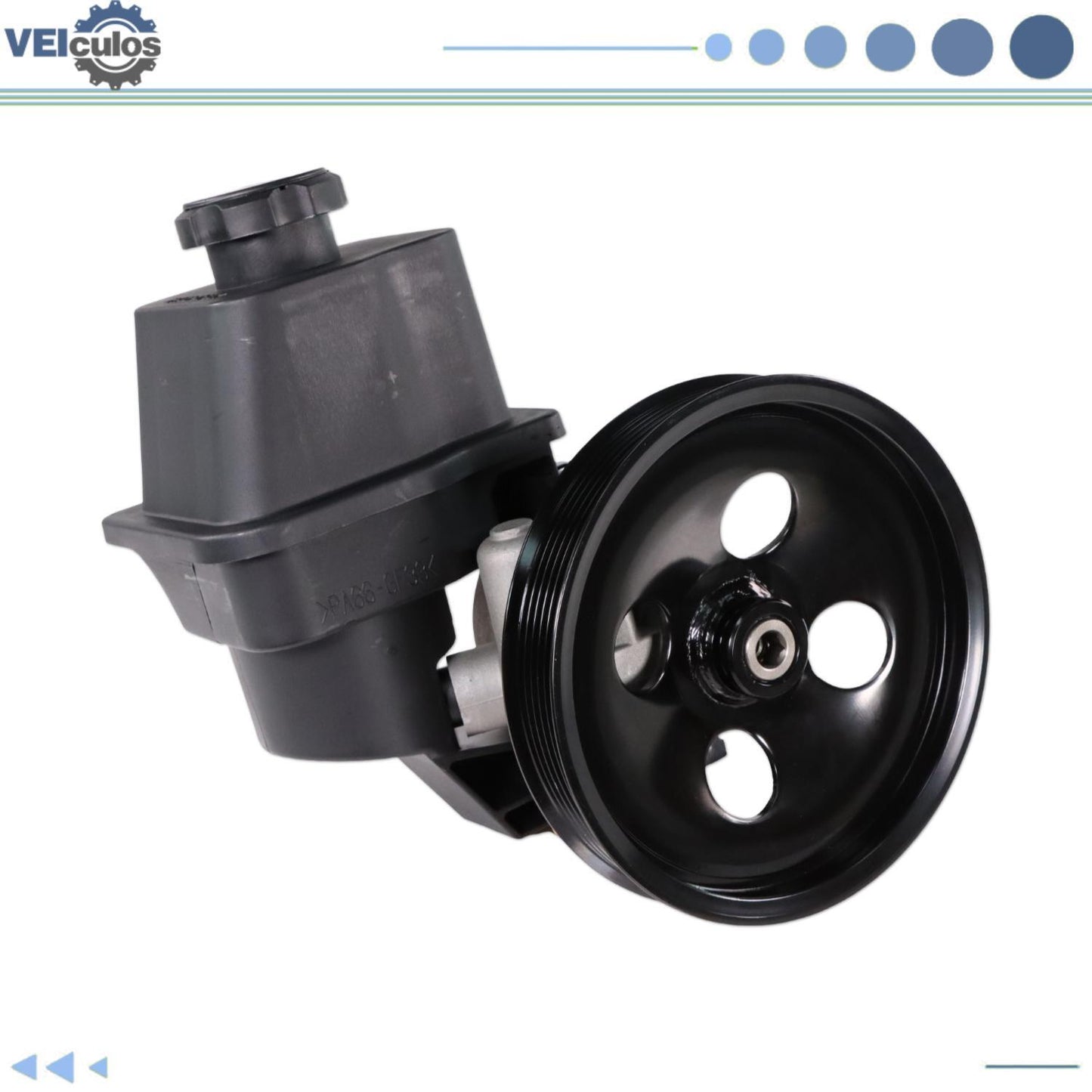 Power Steering Pump W/ Pulley  Reservoir For 02-09 for Chevrolet Trailblazer 4.2L