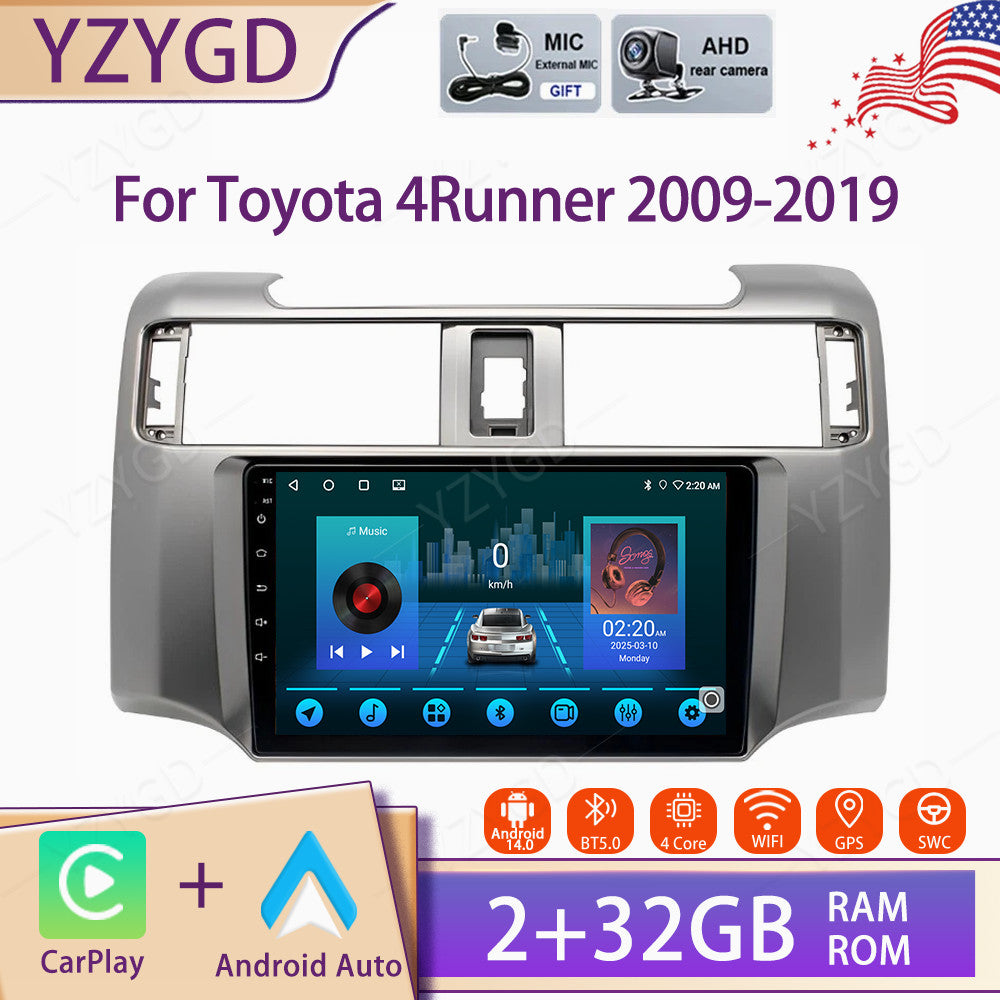 for Toyota for 4Runner 2009-2019 Stereo 9 Android CarPlay Car Radio GPS Head Unit