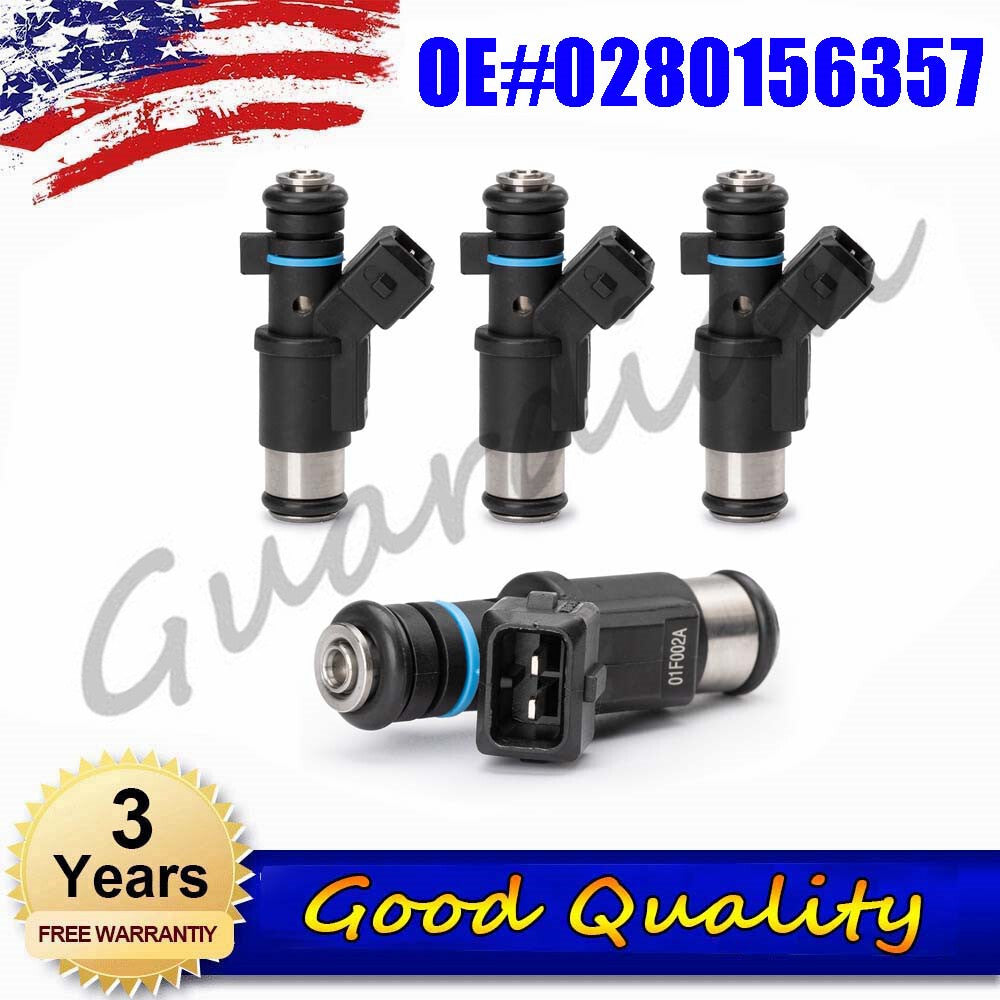 4-pack fuel injectors 0280156357 for PEUGEOT partner for Citroen XSARA Estate Coupe