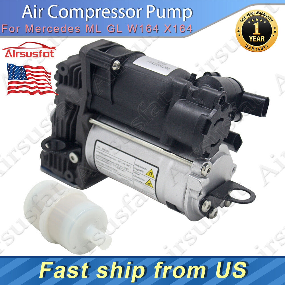 Air Compressor Pump+Air Filter for Mercedes GL ML W164 X164 07-12 1643200304 US