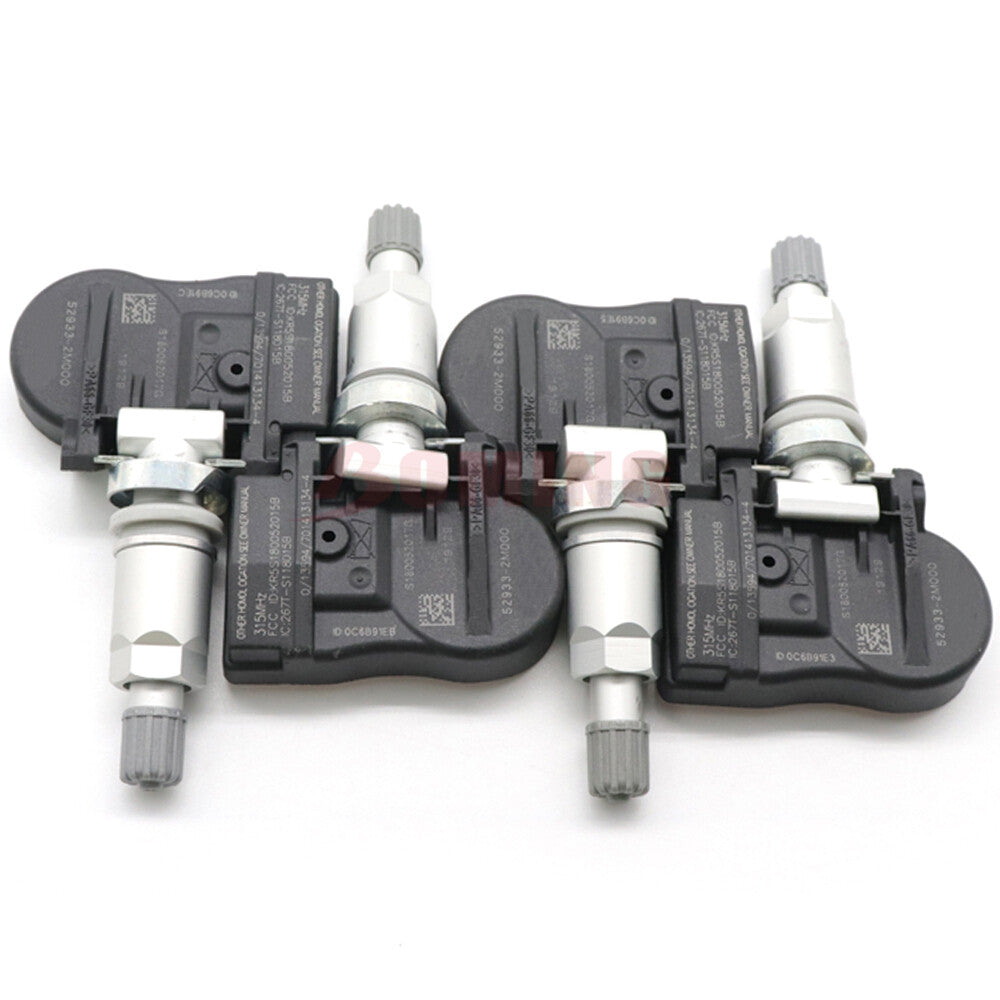 4 new TPMS 52933-2M000 Tire Pressure Sensors for Hyundai Accent for Kia Forte 315MHz