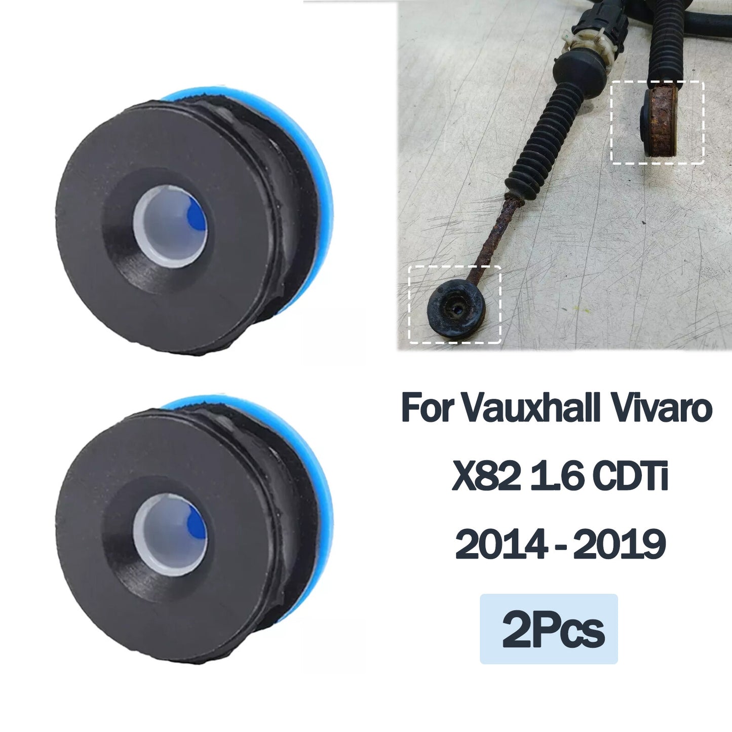 for VAUXHALL VIVAROG GEAR SHIFTER SELECTOR BUSHING REPAIR KIT MK2 X82 2014-2019