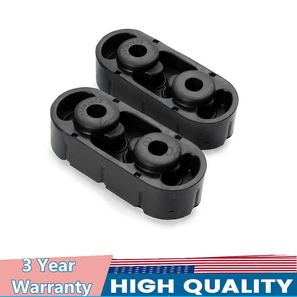 2-pack 15092802 for Chevrolet for Cadillac exhaust hanger insulator mounting bracket pipe