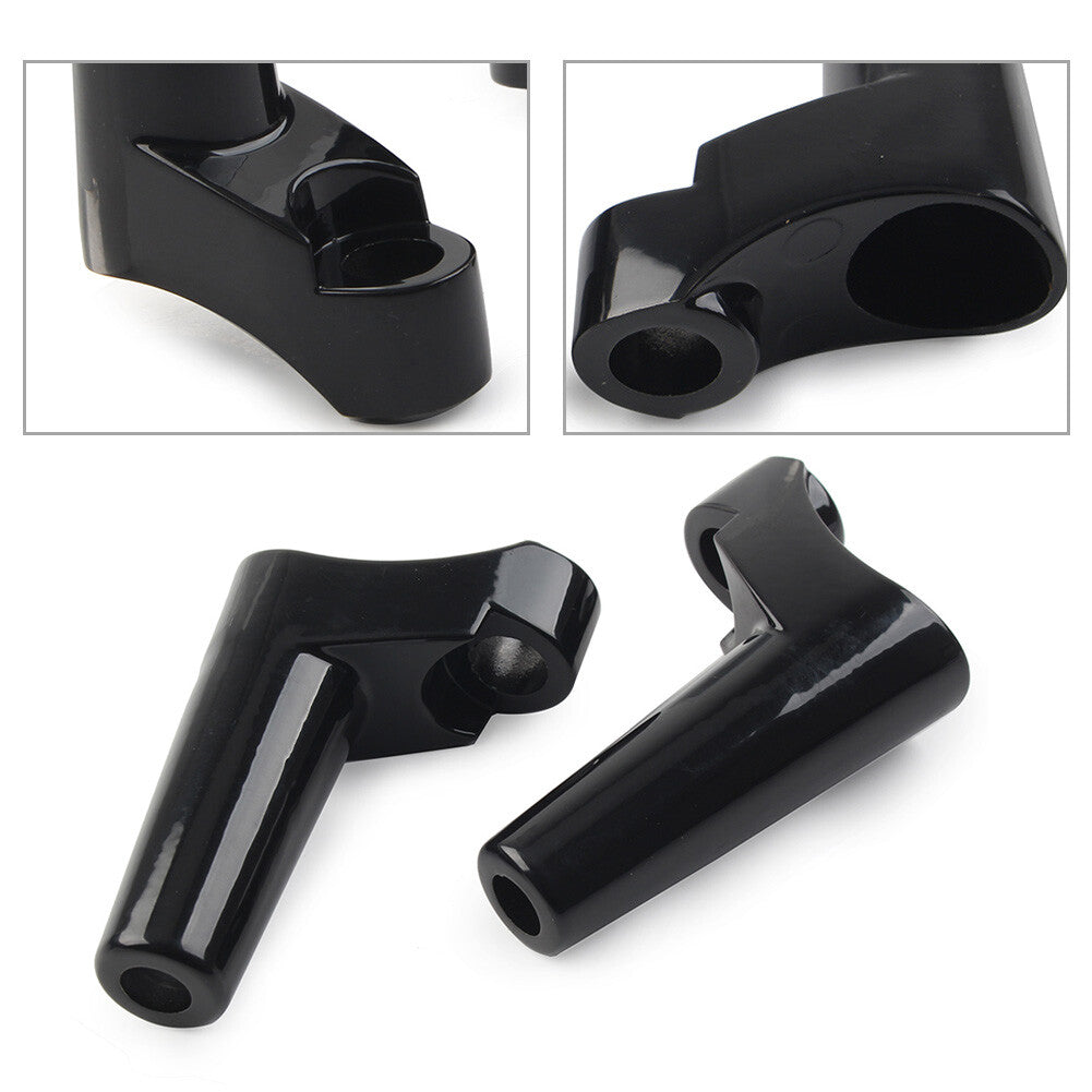 Front Turn Signal Mounts Relocation Kit Fit for Harley Dyna Sportster XL883N Black