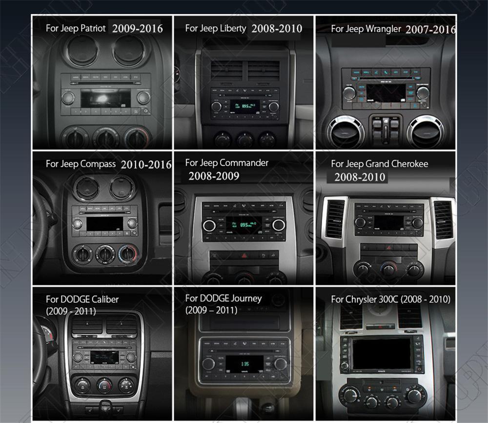 10.33 Android 14.0 Stereo Radio GPS Navigation Wifi for Jeep for Wrangler 2007-2016