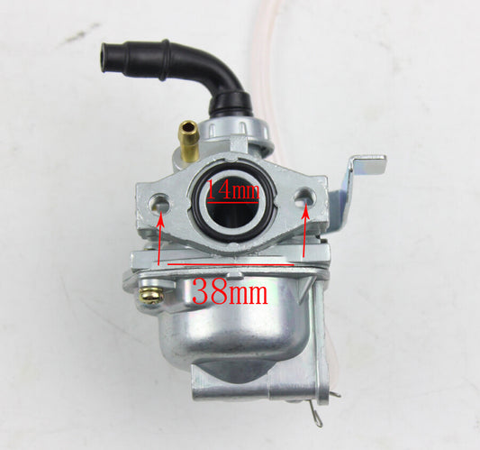 38mm PZ14 KF Choke Carburetor Carb Pit Trail Dirt Bikes ATV Quad Motor