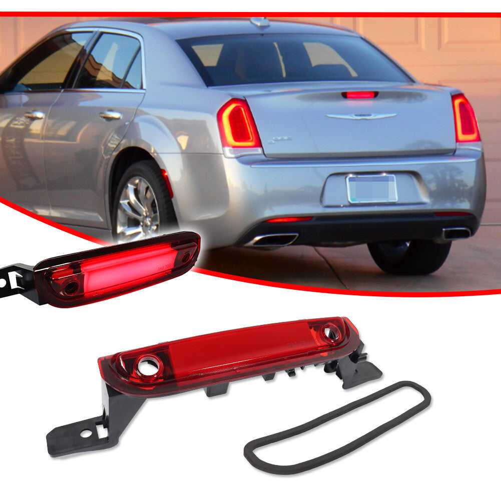 One red-lens LED rear high-mounted third brake light for 2015-2023 for Chrysler 300