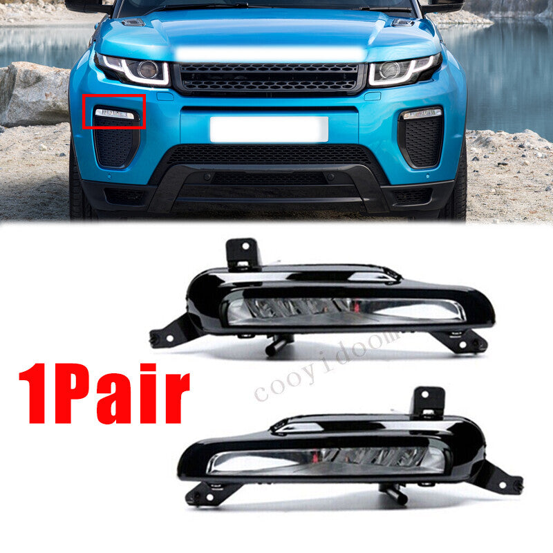 2Pcs For 2016-2018 for Range Rover Evoque Front Fog Light DRL Daytime Running Lights