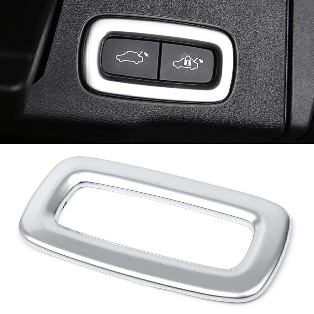 for Volvo XC60 2018/ XC90 15-18 Silver 1x Tailgate Door Trunk Switch Frame