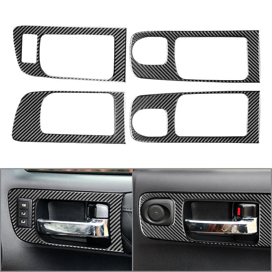 RHD Carbon Fiber Inner Handle Frame Trim Fit for Toyota Tundra 2014-2021