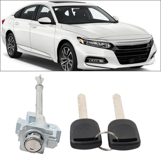 Left Driver Side Door Cylinder Lock W/ 2 Keys for Honda Accord Hybrid 18-21