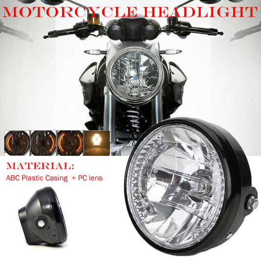 Front 6.5 Inch Motorcycle Headlight High/Low Beam Headlamp Universal Motorbike