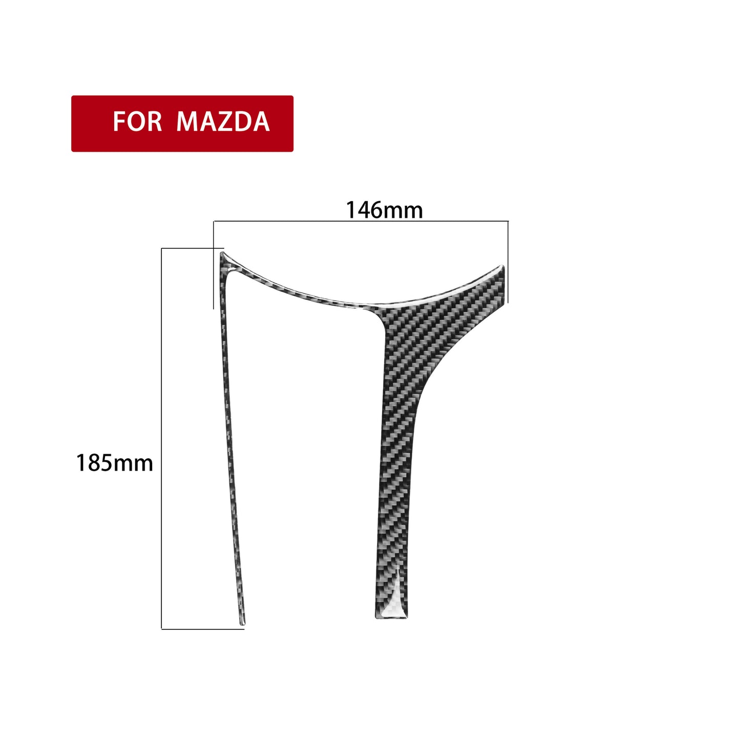 Carbon Fiber Interior Multimedia Box Frame Cover Trim for Mazda MX-5 2016-2020
