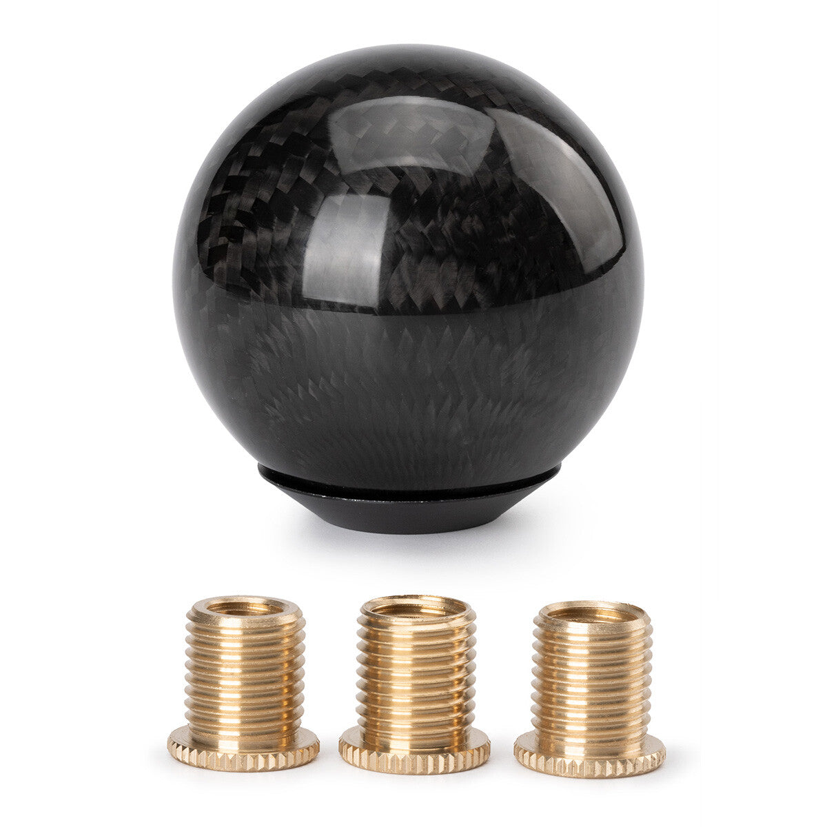 Universal spherical carbon fiber automotive gear shift lever