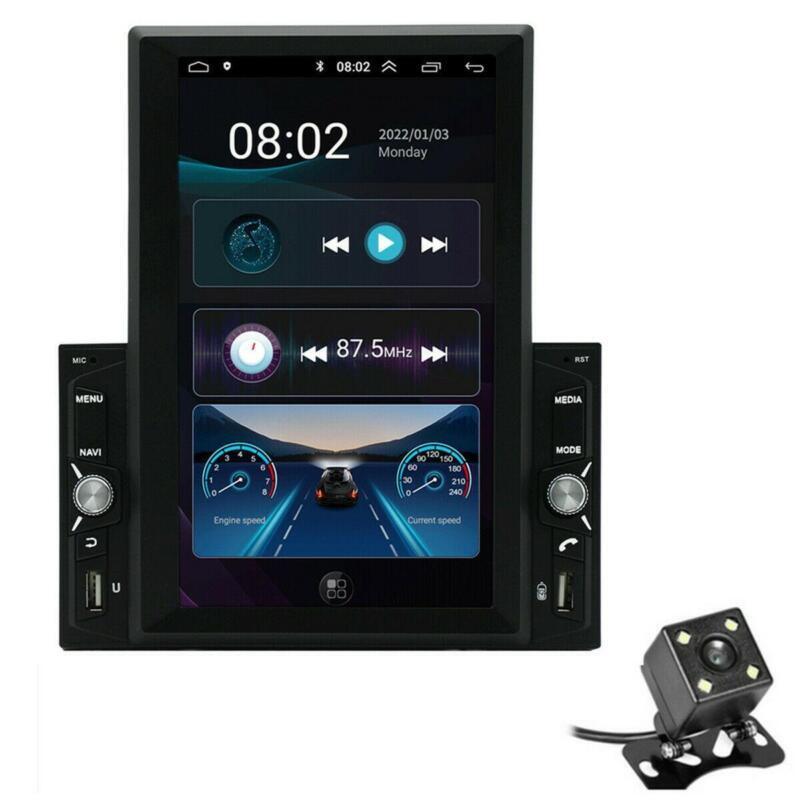 Auto 2 Din Touch Screen W/Camera Kit 8in Stereo Radio GPS Navigation Bluetooth