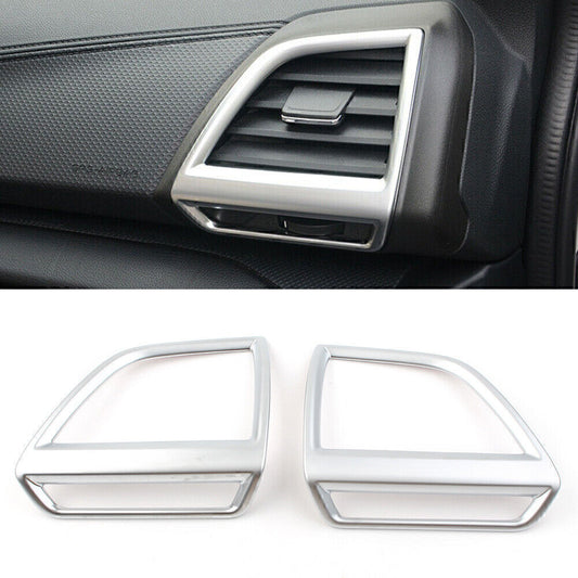 Auto Inner Side Air Vent Outlet Cover Trim Fit for Subaru Forester 2019 2020 Silver