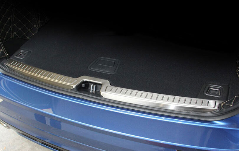 for Volvo XC60 2018-23 Silver Steel Inner Rear Bumper Protector Sill Plate Guard