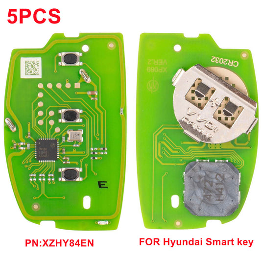 5x PN XZHY84EN 3 Buttons for Smart key PCB Board for Exclusively for Hyundai