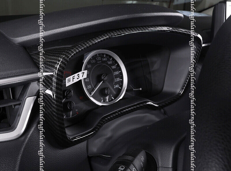 for Toyota for Corolla 2019-2022 Carbon Fiber Style Dashboard Panel Frame Cover Trim