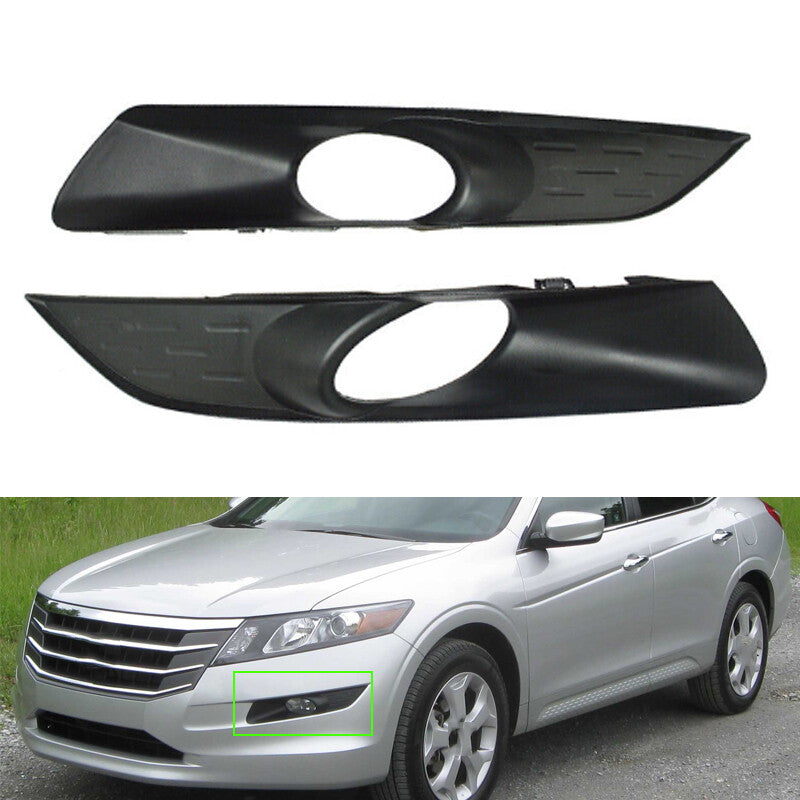 Front Bumper Fog Lamp Cover Bezel Pair for Honda Accord Crosstour 2010-2012