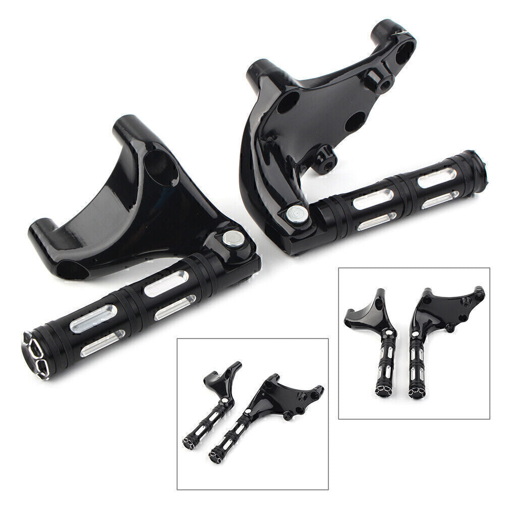 Rear Passenger Foot Peg Footrest Kit Fit for Harley SuperLow XL883L XL1200T 2014-21