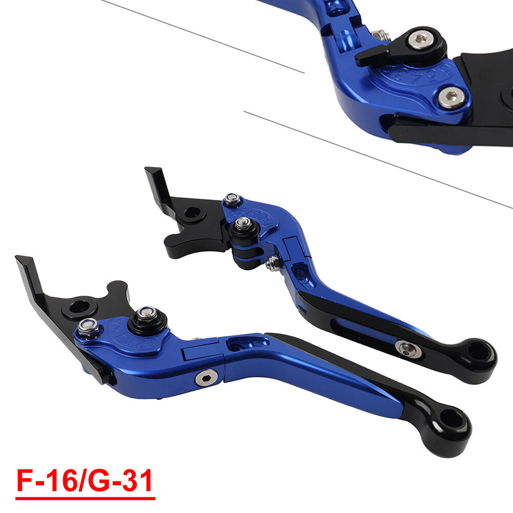 CNC Folding Extendable Brake Clutch Levers for BMW G310R/G310GS 2017-2021 Blue